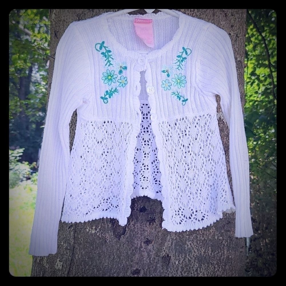 Nannette White Knitted Cardigan